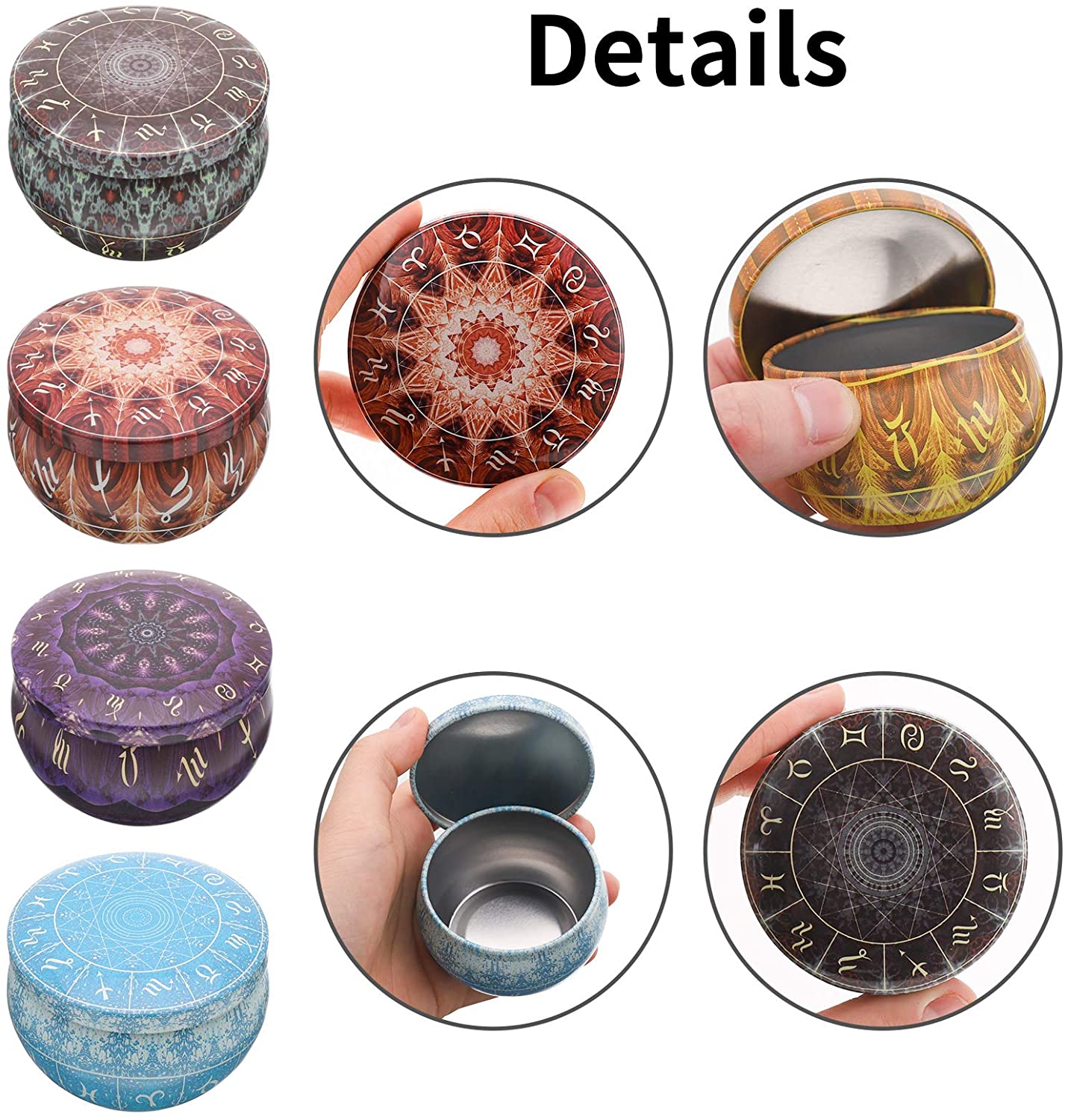 12 sztuk puszek na świece Okrą – Candle Making Jars With Lids recenzja i cena