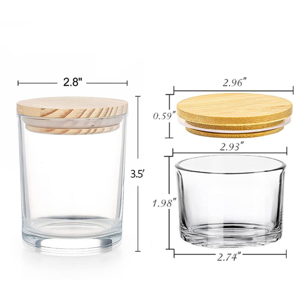 Szklane pojemniki na świece z  – Candle Making Jars With Lids recenzja i cena