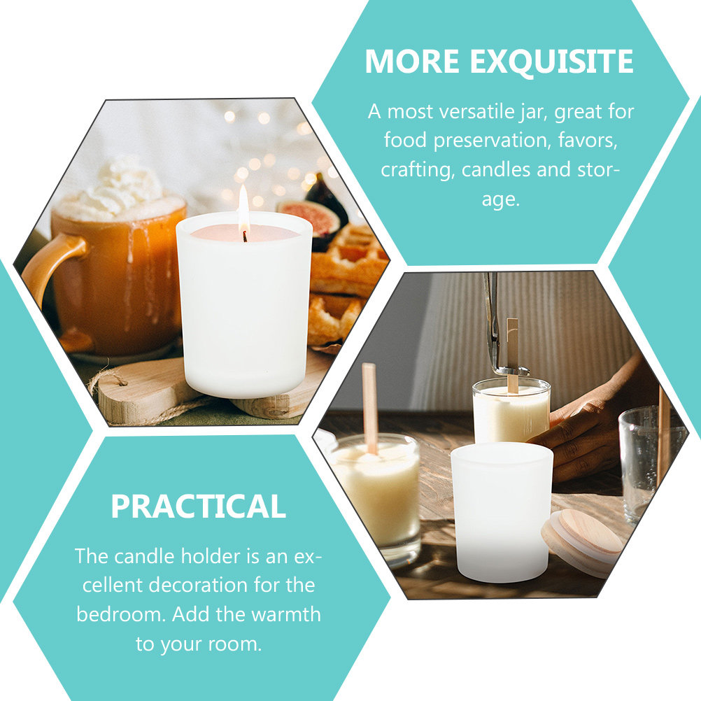 Puste szklane słoiki, szklane  – Candle Making Jars With Lids recenzja i cena